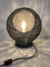 Woven Bedside Table Lamp for Bedroom Or End Table Or Anywhere Light Is Needed picture