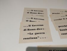 7 WWII Italian Propaganda Leaflets Government of Rome Bombings Continue picture