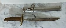 ANTIQUE EUROPEAN SHORT SWORD MARKED 538 - WITH METAL SCABBARD picture