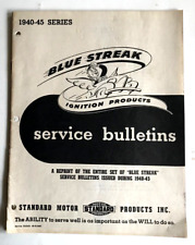 1940-45 SER BLUE STREAK IGNITION PRODUCTS SERVICE BULLETIN CAR BROCHURE 28 PAGES picture