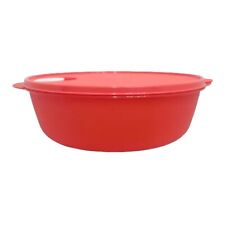 Tupperware CrystalWave 3 Qt Microwave Bowl Coral  New picture