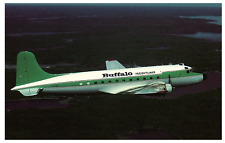 Buffalo Airways Ltd Douglas DC-4 at Yellowknife NWT Airplane Postcard picture