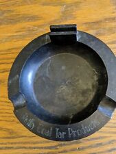 RARE ANTIQUE ASHTRAY ADVERTISING REILLY COAL TAR PRODUCTS INDUR CHEMICAL VTG OLD picture