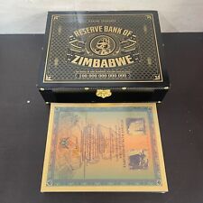 100 pc Googolplex Containers Gold Foil Banknote Zimbabwe Certificate Collectible picture
