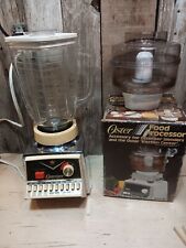 Vintage Imperial Osterizer Pulse-Matic 10  Blender W/ Food Processor Attachment picture