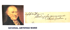 General Artemas Ward Autograph Revolutionary War Bunker Hill picture