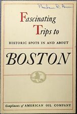 Vintage 1955 American Oil Company BOSTON Historical Tours Guide VG  picture