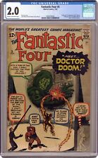 Fantastic Four #5 CGC 2.0 1962 4394256002 1st app. Doctor Doom picture