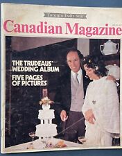 Canadian Magazine April 1971 The Trudeau's Wedding Album five pages of pictures picture