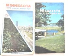 2 Vintage Minnesota Road Maps 1975 And 1976 Official State Highway Maps picture