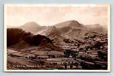 RPPC Postcard Cumbria Mountains Above Newlands Valley & The Vale picture