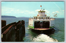 c1960s MV Illahee Washington State Ferry Vintage Postcard picture
