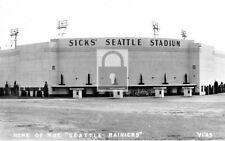 Sicks Seattle Rainiers Baseball Stadium Washington WA Reprint Postcard picture