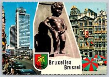 Postcard Belgium  Brussels Statue of peeing boy 2L picture
