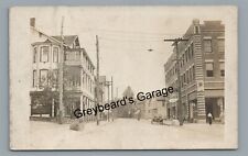 RPPC Buildings Downtown ROCKWOOD PA Somerset County Real Photo Postcard picture