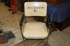 Vintage 1950's RCA Victor Chair TV Television Radio Phonograph Store Sign NICE picture
