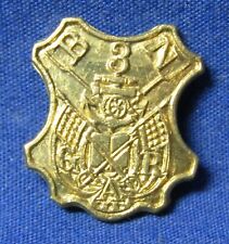 Civil War 3rd BN GAR Grand Army Of The Republic Badge FIRST TYPE 1865-69 - RARE picture