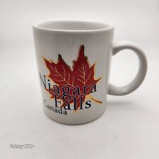 Vintage Canadian Niagra Falls  Parks Maple Leaf Coffee Cup Gold Trimmed  picture