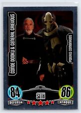 COUNT DOOKU GRIEVOUS 2012 Star Wars Argentina Topps Force Attax Silver Foil picture