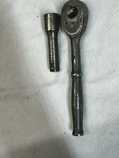 Snap-On - Midget M-70M 9/32” Socket Wrench & M-2 G 2” Ext. USA- Rare Vintage picture