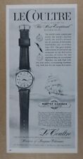 1957 LeCoultre Master Mariner Chronometer Automatic vintage print Ad picture