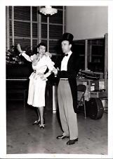 c1950 Beautiful Man Woman Magician? Instruments Dapper Snapshot Photo picture