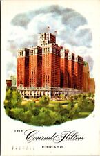 Vtg Chicago Illinois IL The Conrad Hilton 1950s Postcard picture
