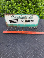 Turnbuckles Inc. Vintage Metal Advertising Hardware Store Display Sign picture