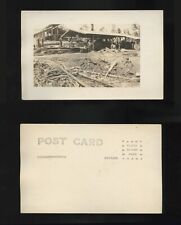 c. 1920 Steam Driven SAW MILL with LARGE LOGS RPPC AZO picture