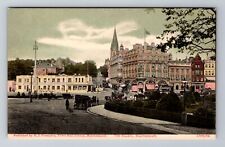 Bournemouth- England, The Square, Antique, Vintage Souvenir Postcard picture