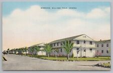 Williams Field Arizona~WWII Army Air Base Barracks~1940s Linen Postcard picture