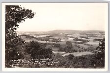 VIEW FROM TABLE ROCK MOUNT IN MARYLAND, GARRET COUNTY MD REAL PHOTO POSTCARD picture