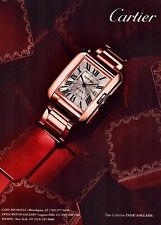 CARTIER TANK ANGLAISE WATCH ~ VINTAGE PRINT AD ~ 2012 picture