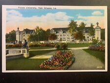 Postcard New Orleans LA - Tulane University Gardens picture