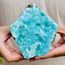 740g Natural Sky Blue Texture Stone Hemimorphite Crystal Gem Raw Mineral Healing picture