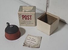VINTAGE POST TRU POINT PENCIL POINTER SHARPENER MODEL 3026A. CHICAGO USA MADE  picture