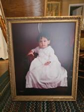 Vintage Gold Gilt Frame Has A Painted Portrait That Is Removable #3 picture