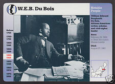 W.E.B. DU BOIS William Edward Burghardt Civil Rights GROLIER STORY AMERICA CARD picture