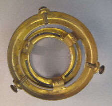 Very rare antique 2-1/4” brass shade holder with twist 'n lock design - Ca 1896 picture