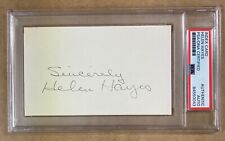 Helen Hayes Autograph PSA Authenticated Signature Slabbed -  Index Card 3 x 5 picture
