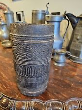 Antique Asian Carved Wood Milk Pot Nepal Nepalese Buddhist, like Sotheby's picture