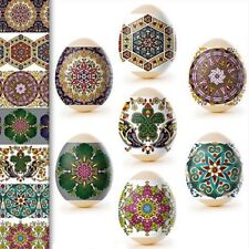 Traditional Slavic Ukrainian Design Easter Egg Wraps, 14 Pieces Flowers picture