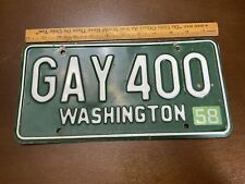 1958 Washington License Plate WA GAY 400 Vintage 1950’s Interest picture