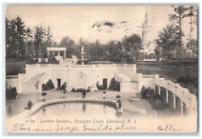1906 Sunken Gardens Georgian Court Lakewood New Jersey NJ Antique Postcard picture