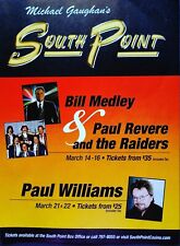 BILL MEDLEY PAUL REVERE & THE RAIDERS PAUL WILLIAMS LAS VEGAS 2008 PROMO AD  picture