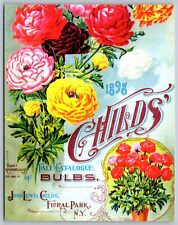 Postcard Art Giant Ranunculus Vintage Flower Catalog Cover REPRODUCTION F13 picture