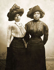 1914 Harriet Tubman's Great Nieces Eva and Alida Old Photo 8.5