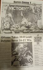 San Francisco 49ers win Super Bowl XVI- 1/25/82 SF Chronicle Sports Section picture