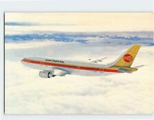 Postcard Airbus A300 Continental Airlines picture