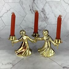 Vintage Chadwick Miller Connectable Angel Candle Holders, Original Box Hong Kong picture